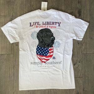 Simply Southern Liberty shirt sleeve medium tshirt